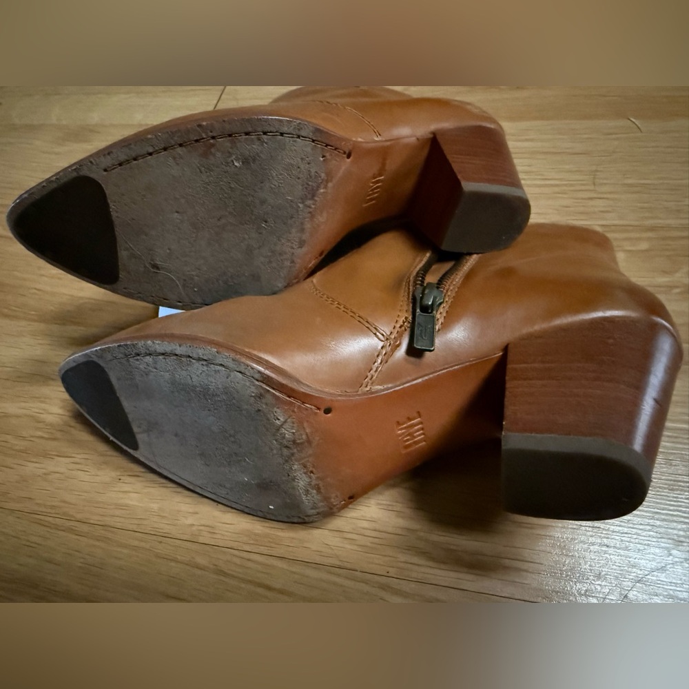 Frye Tan Ankle Boots - Size 6.5M - Picture 6 of 7